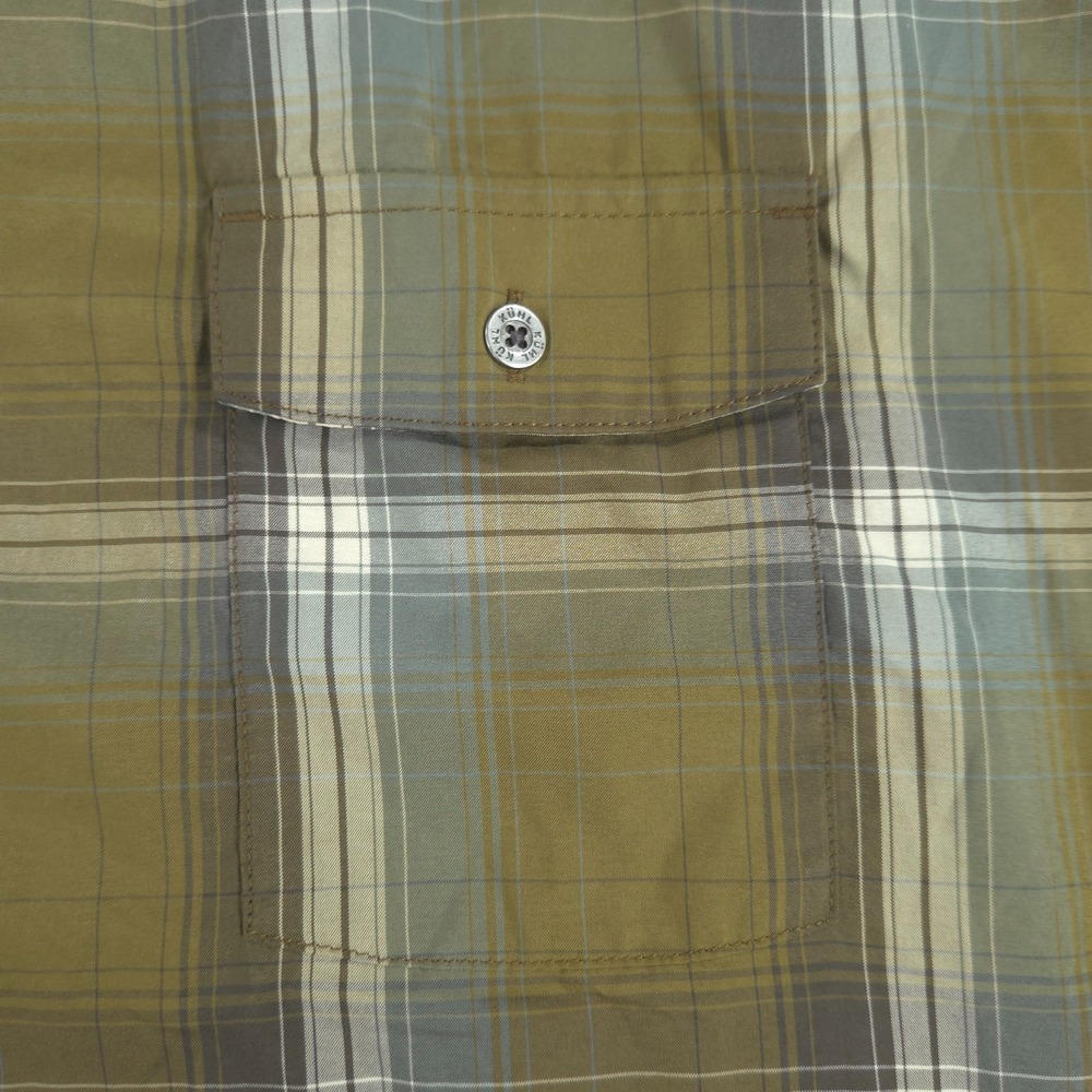 Kuhl Response Men's Shirt 2XL Olive Green Plaid Short Sleeve Button Front 7153 - Picture 4 of 11